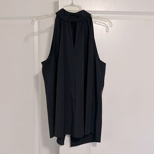 Navy Halter with back Slit